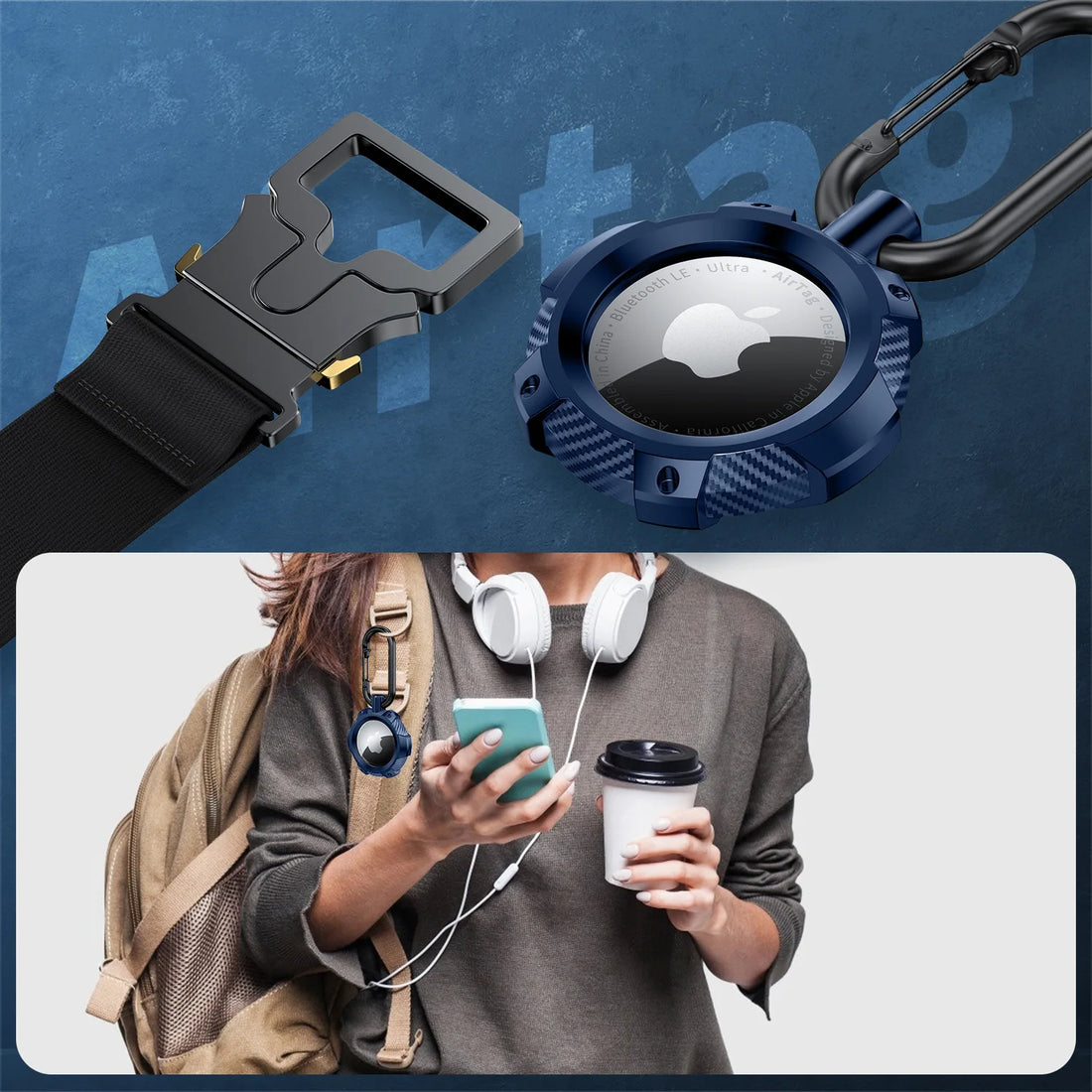 Secure Clip on Holder for Air Tag