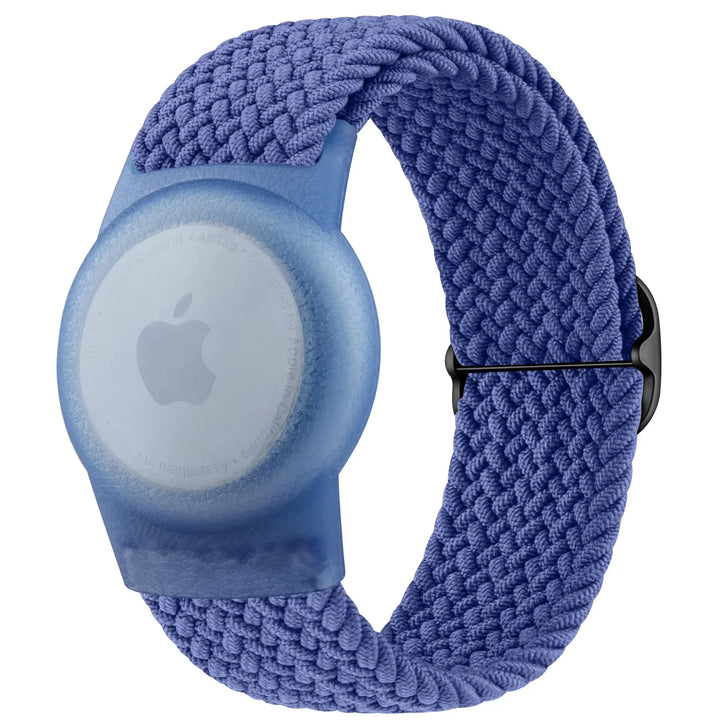 Braided children's wristband for AirTag
