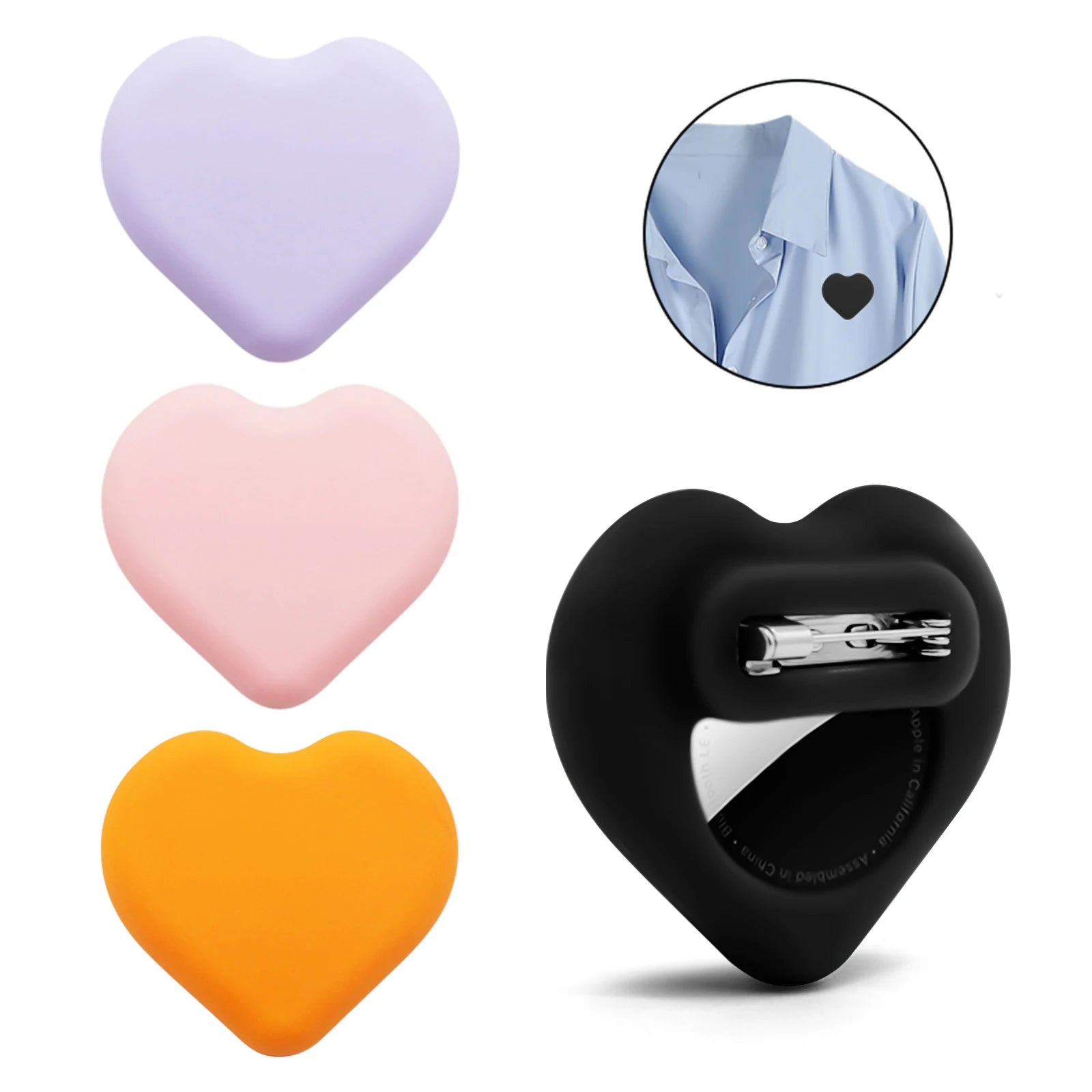 Pin On Heart Shaped Airtag button
