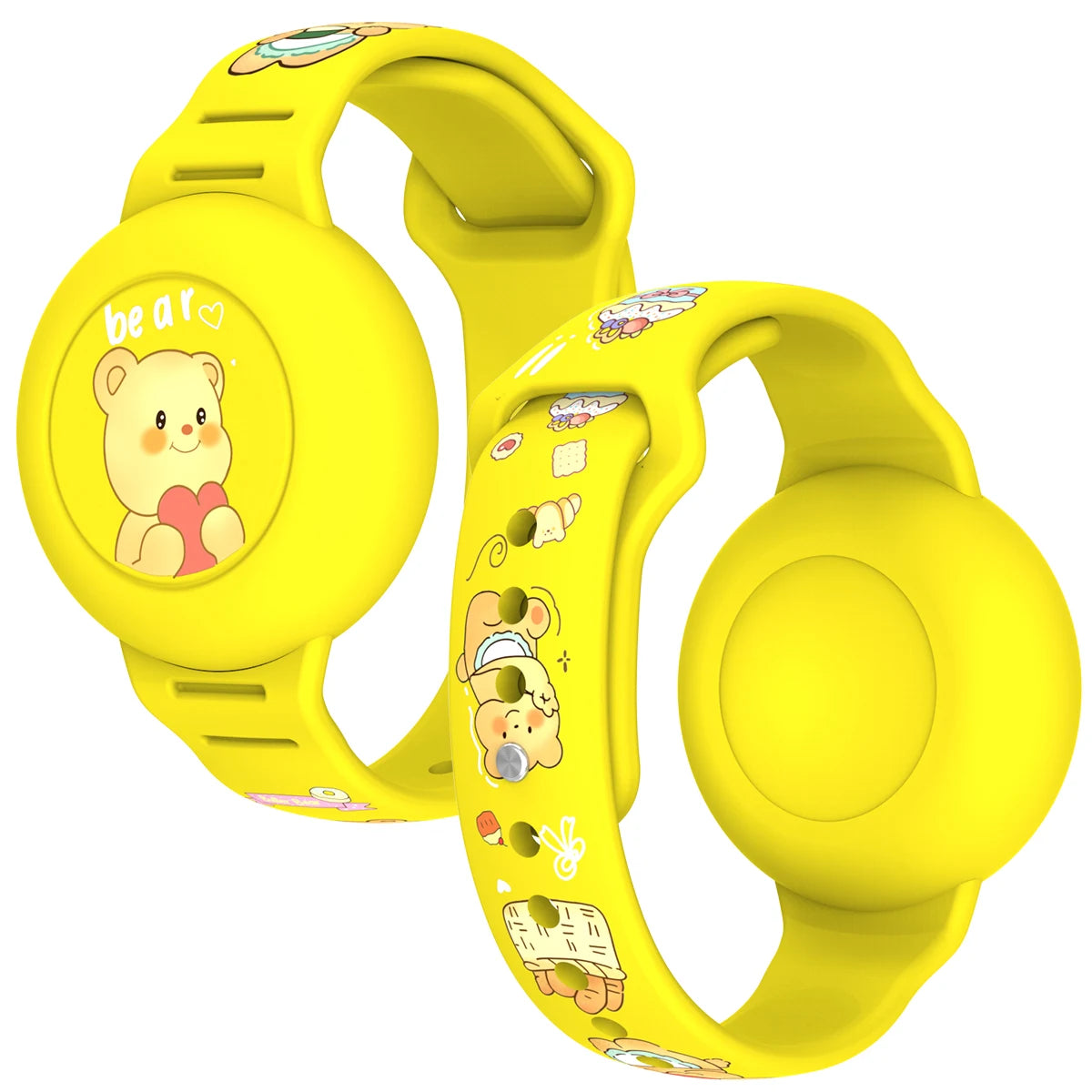 Soft silicone, children's Air Tag bracelet.