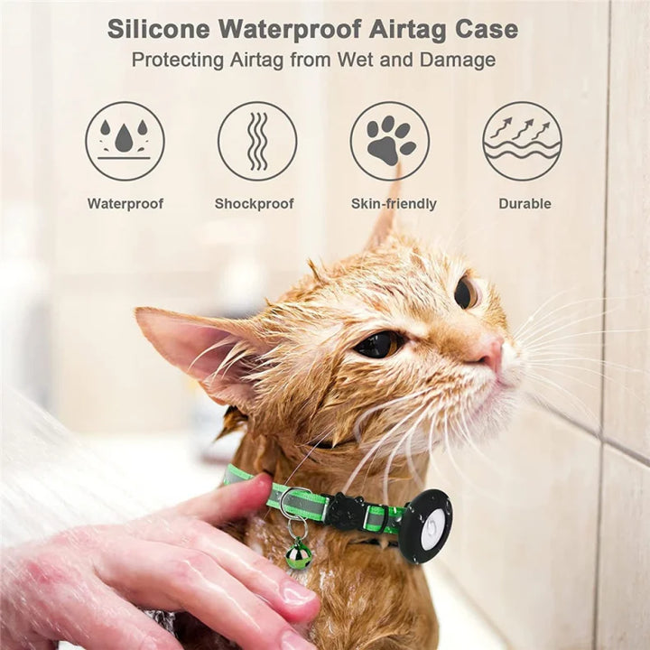 Reflective, waterproof cat collar. Pink