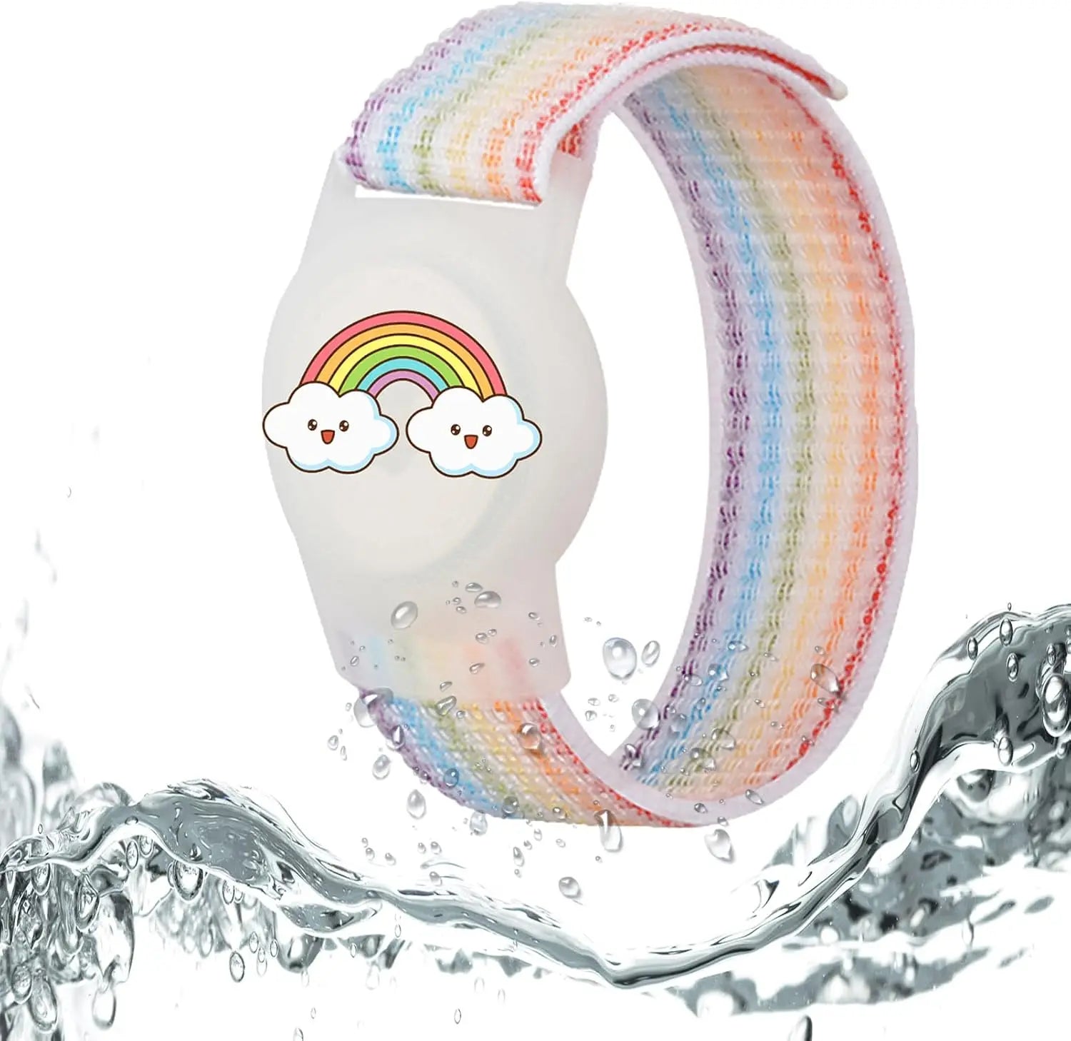 Soft silicone, children's Air Tag bracelet.