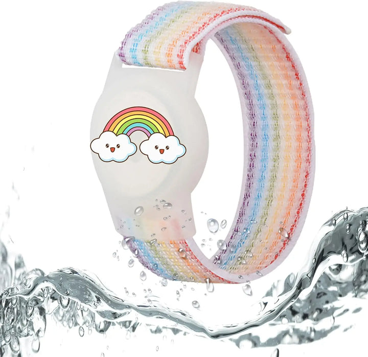 Soft silicone, children's Air Tag bracelet.