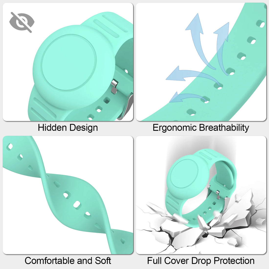 Waterproof children's wristband - multiple colours