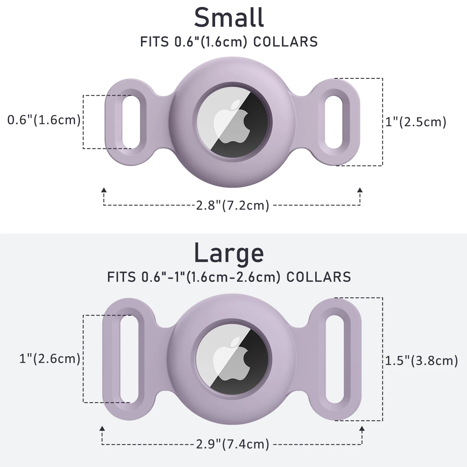 Silicone Air tag holder for existing Dog Collars.