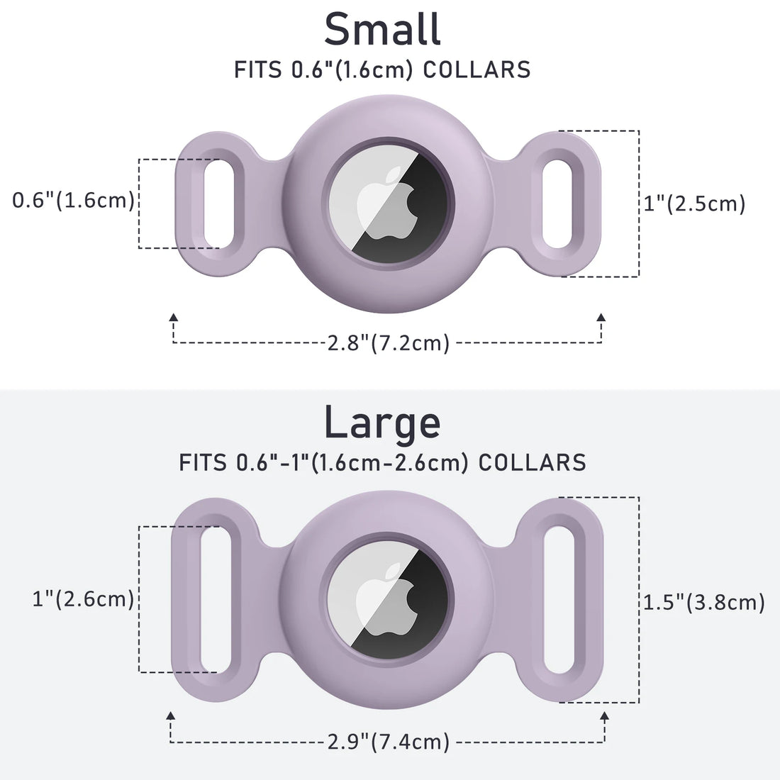 Silicone Air tag holder for existing Dog Collars.