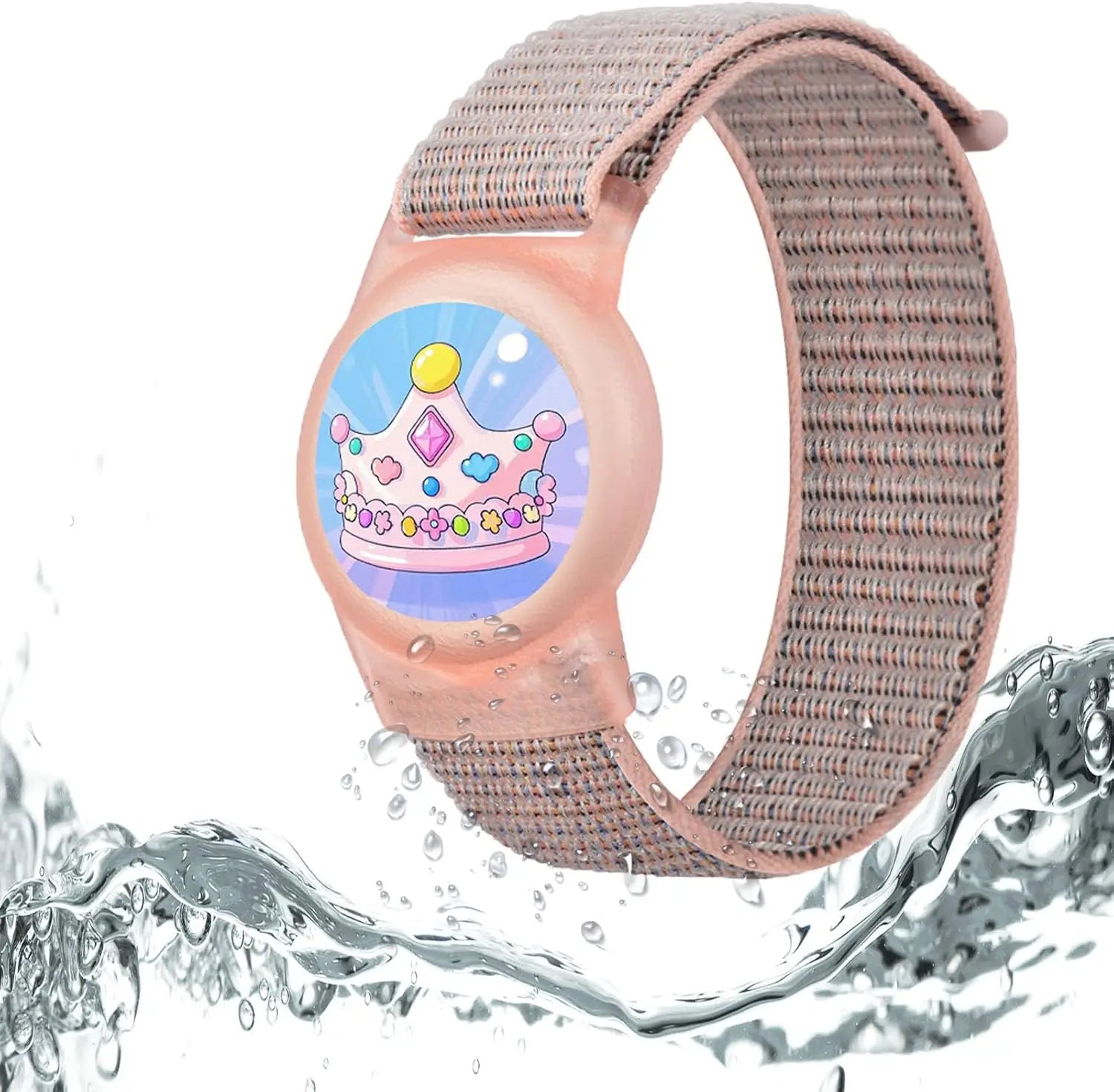Soft silicone, children's Air Tag bracelet.