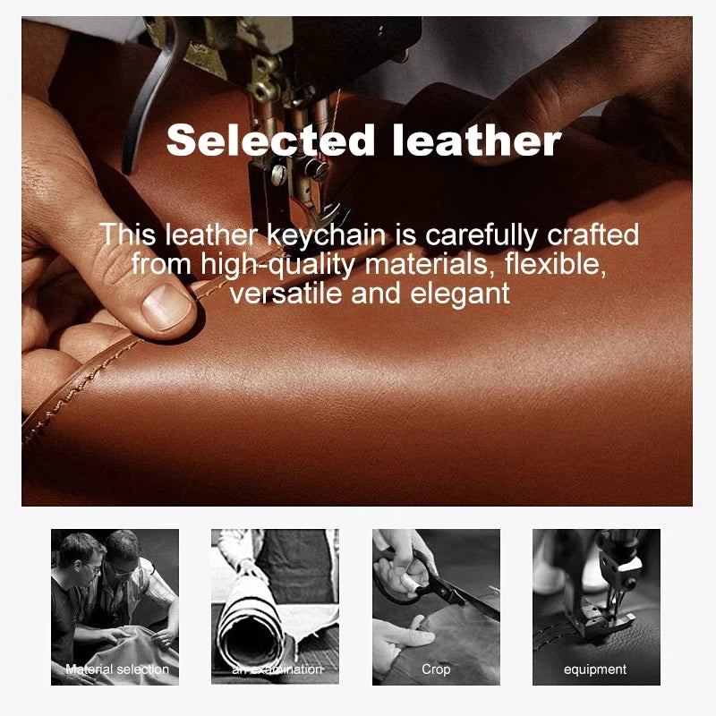 Leather luggage tag. Brown