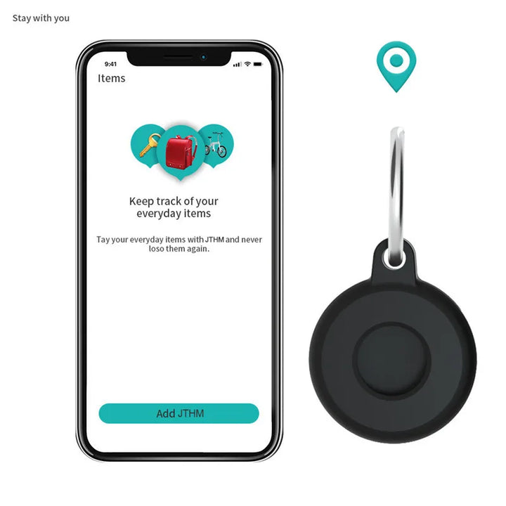 Silicone protective case for Airtag. Black