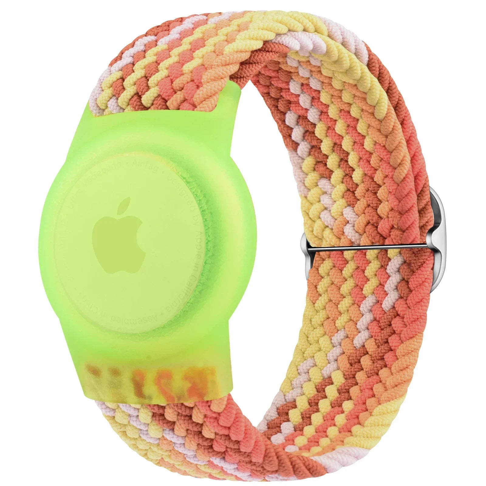 Braided children's wristband for AirTag