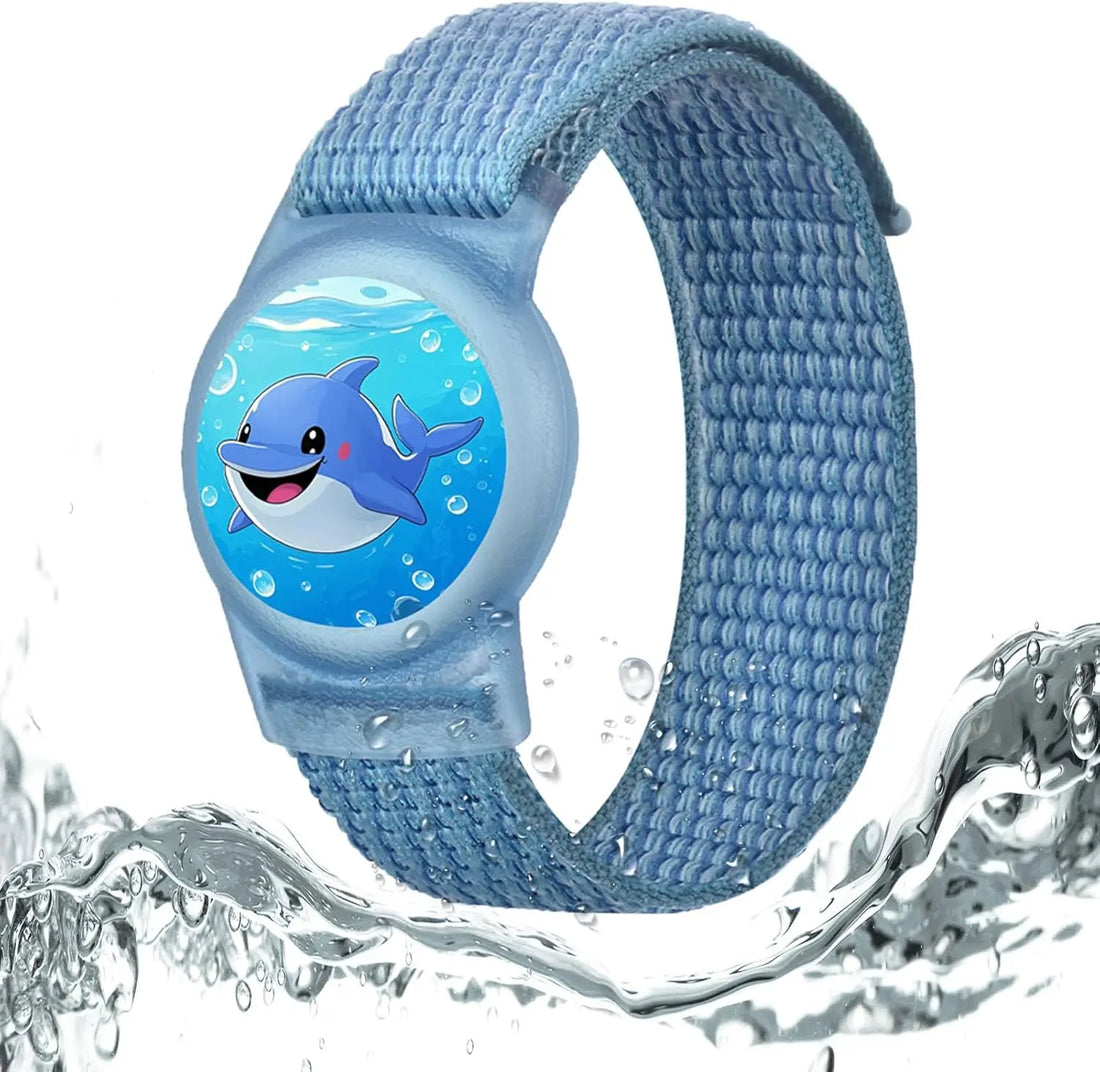 Soft silicone, children's Air Tag bracelet.