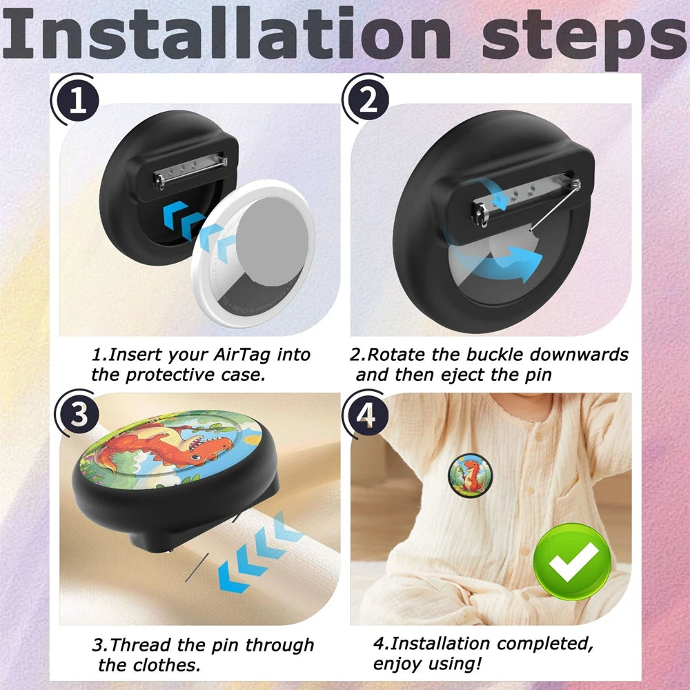 Fun Pin On Air Tag holders
