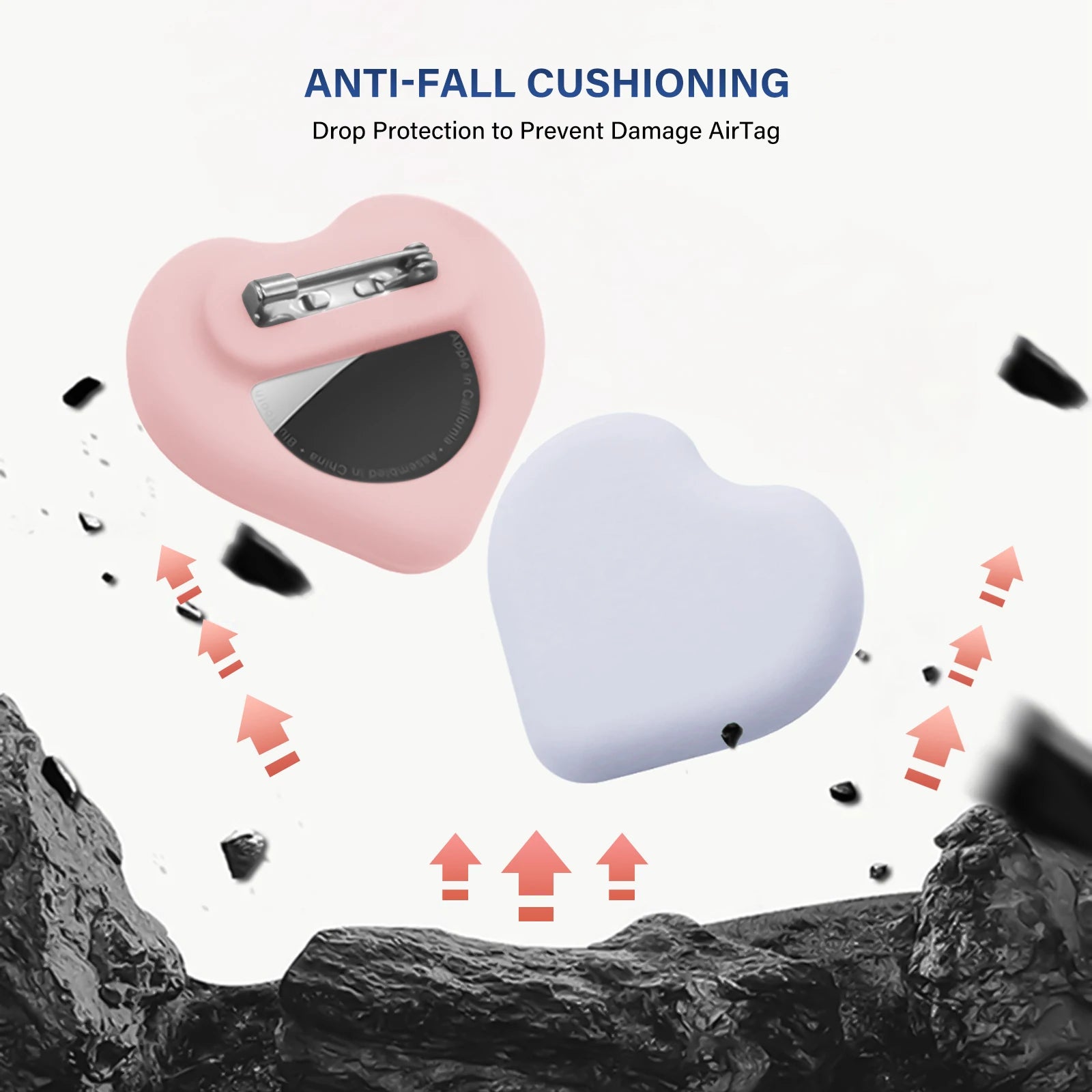 Pin On Heart Shaped Airtag button