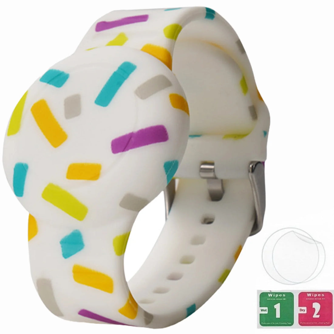 Soft silicone, children's Air Tag bracelet.