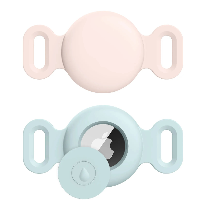 Silicone Air tag holder for existing Dog Collars.