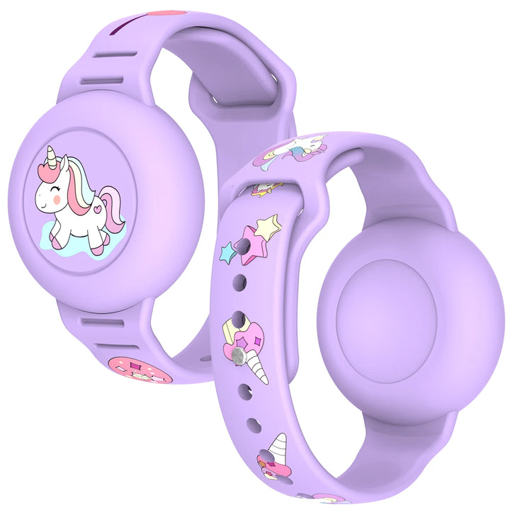Soft silicone, children's Air Tag bracelet.