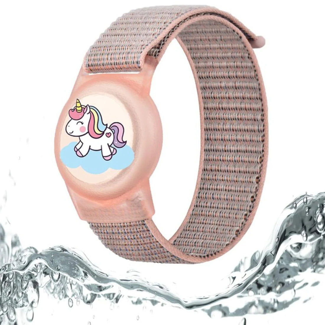 Soft silicone, children's Air Tag bracelet.