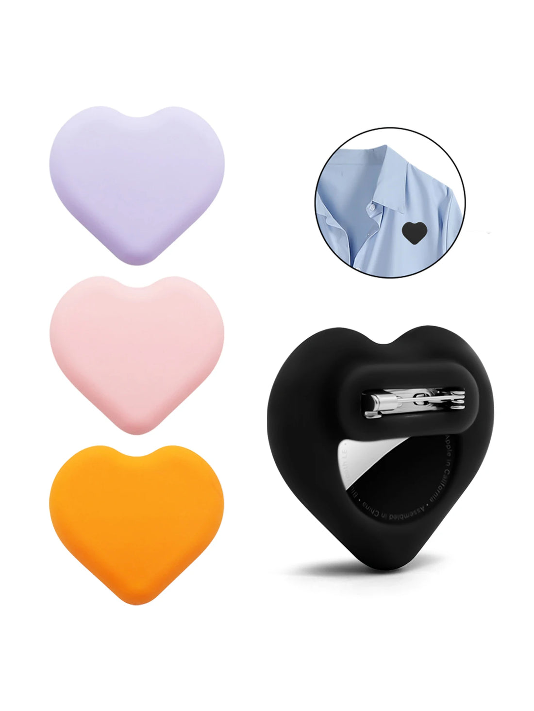Pin On Heart Shaped Airtag button