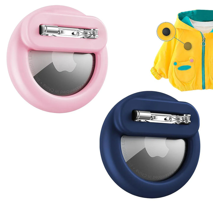 Pin on Airtag Holder - 4 pcs Black/White/Pink/Blue