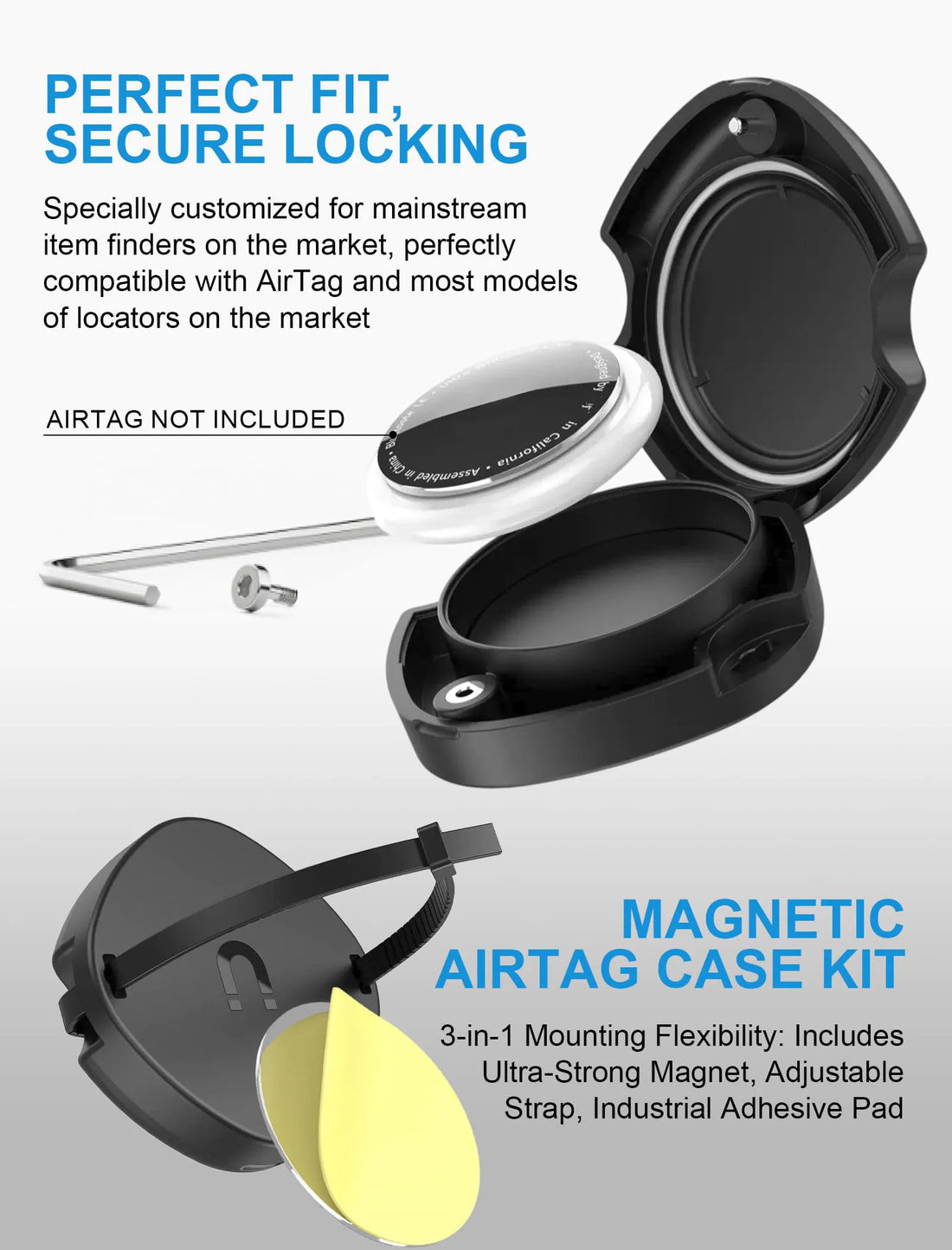 3 in 1 Airtag Equipment Case