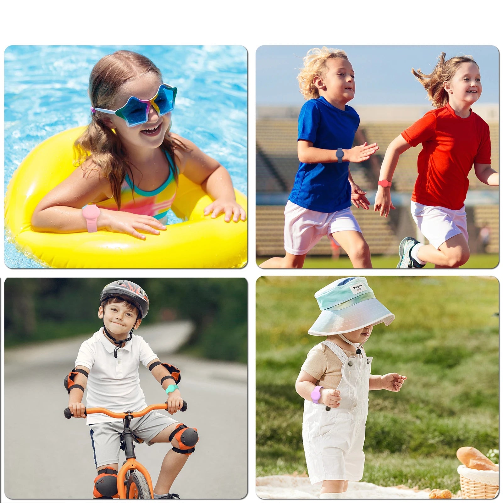 Waterproof children's wristband - multiple colours
